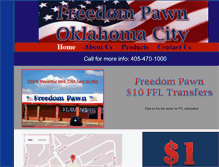 Tablet Screenshot of freedompawn.com